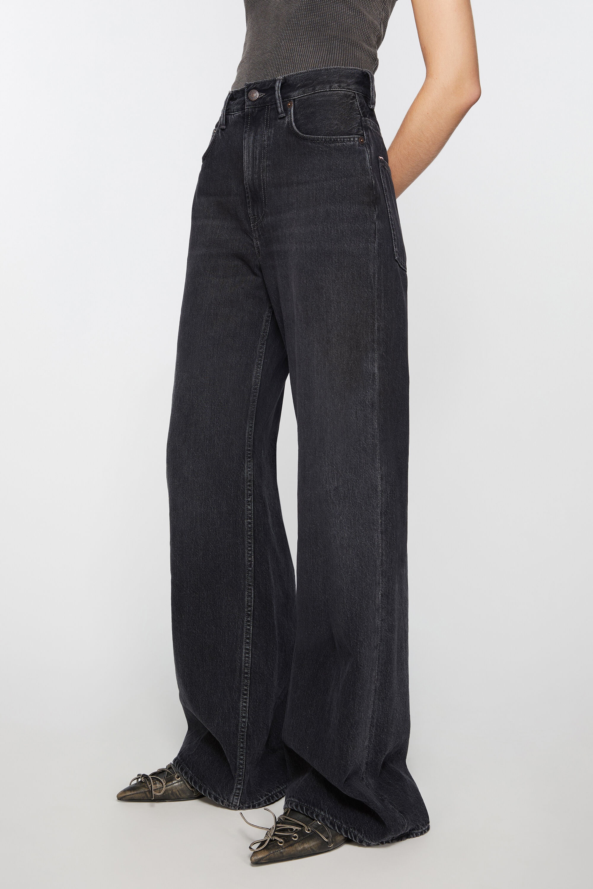 Relaxed fit jeans - 2022F - Black - 3