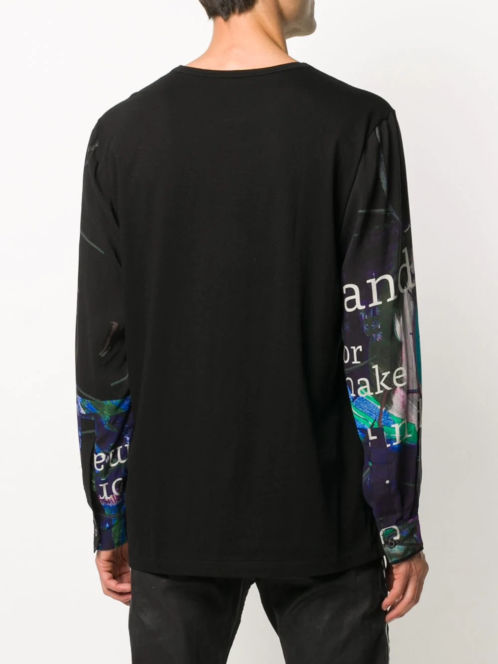 printed sleeves sweatshirt - 4