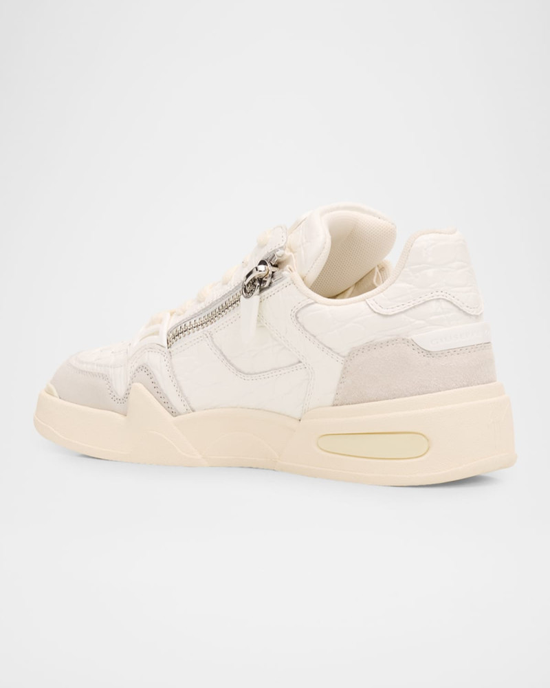 Giuseppe Zanotti Men & apos;s Gz-Ghost Leather and Suede Low-Top Sneakers outlook