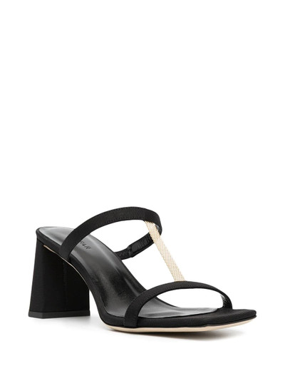 BY FAR square toe open sandals outlook