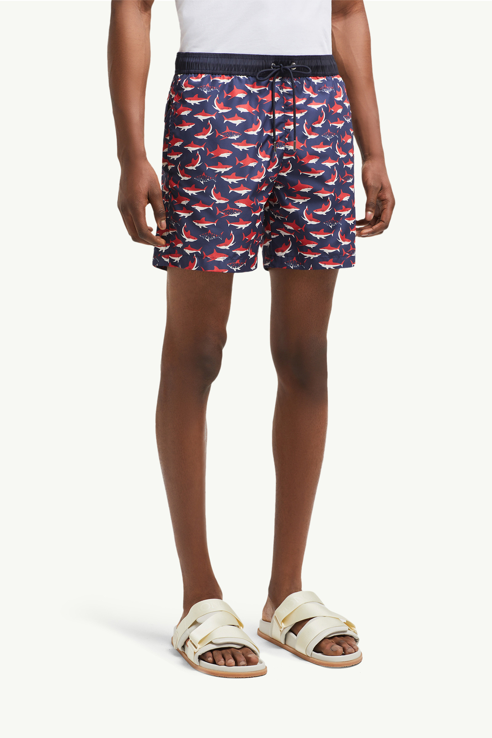 Shark Print Swim Shorts - 3
