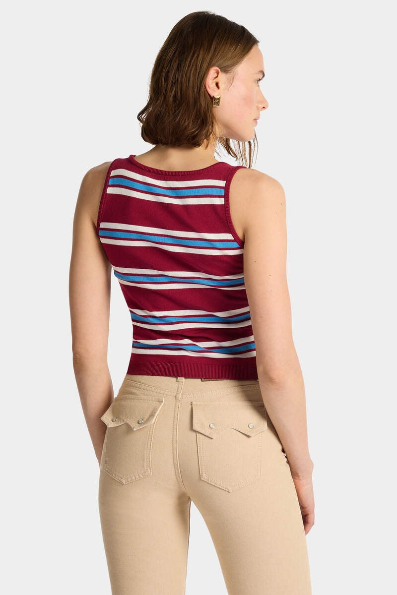 STRIPED KNIT TANK TOP 4