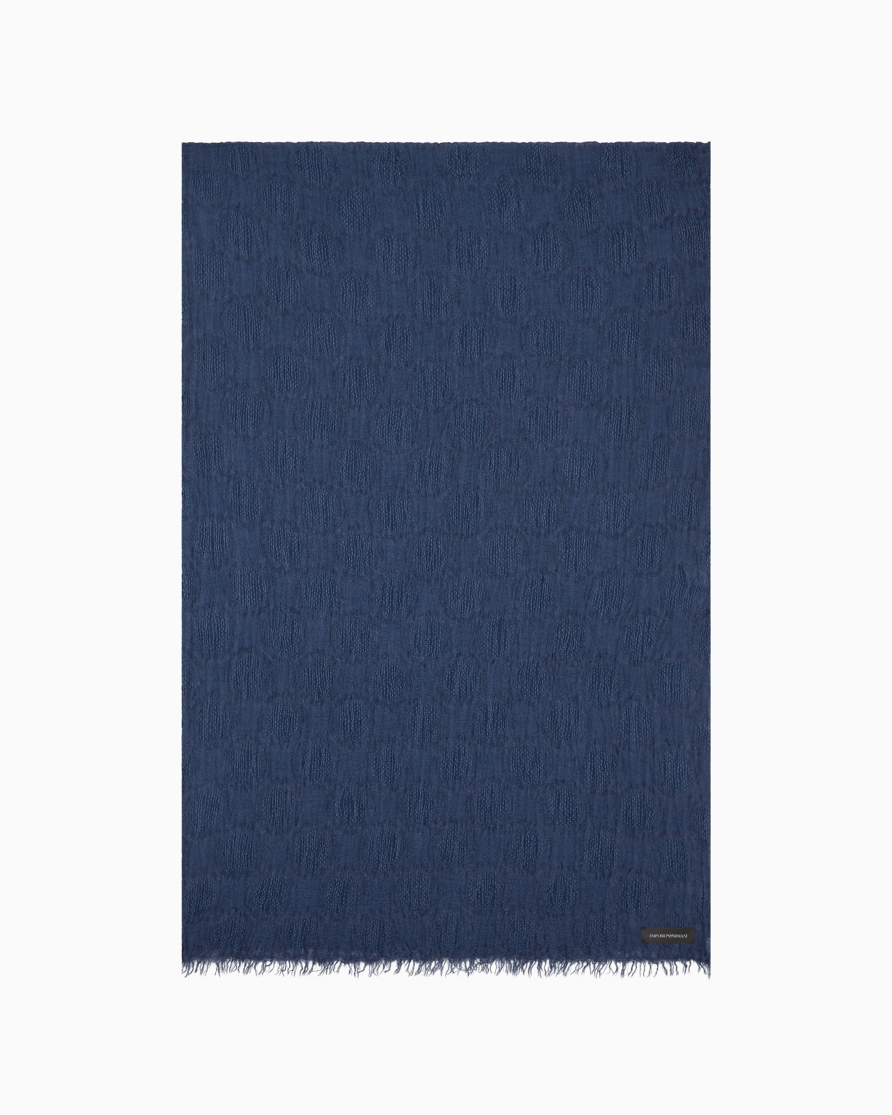 BRUSHED LINEN-BLEND POLKA-DOT JACQUARD STOLE - 1