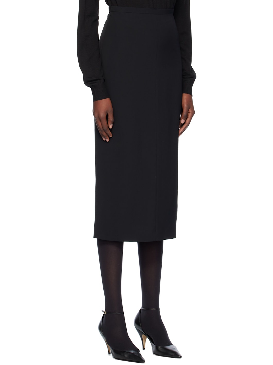 Black Mathias Midi Skirt - 2