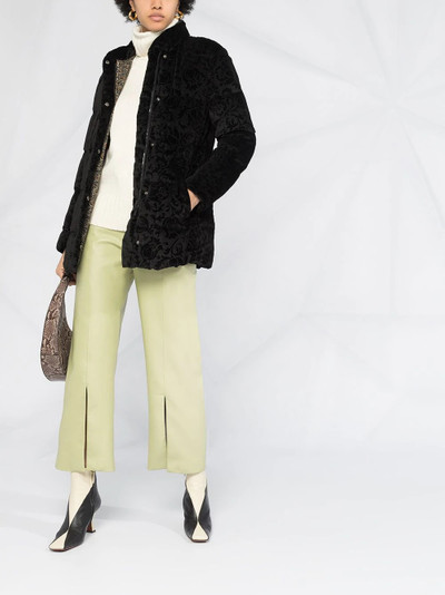 Etro all-over motif padded jacket outlook