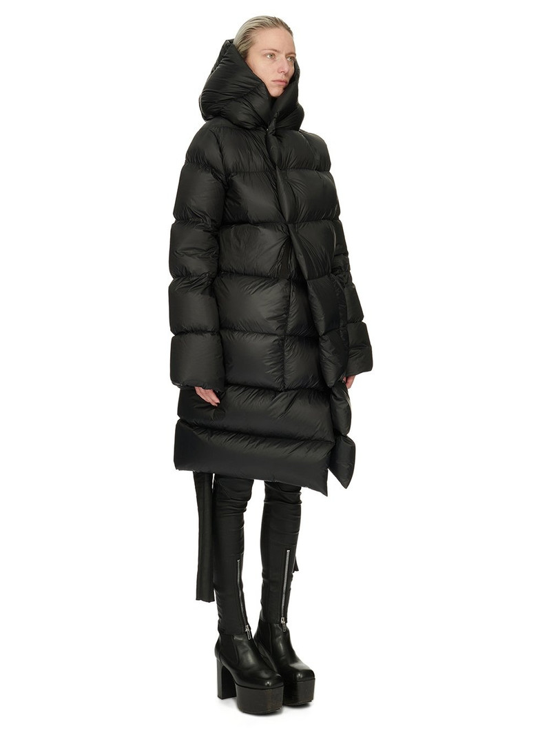 Hooded quilted shell down coat 2