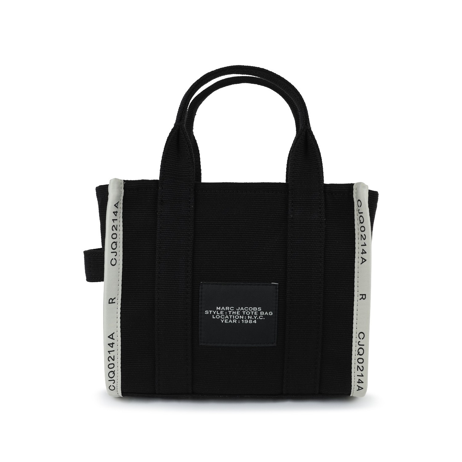 BLACK CANVAS TOTE BAG - 3