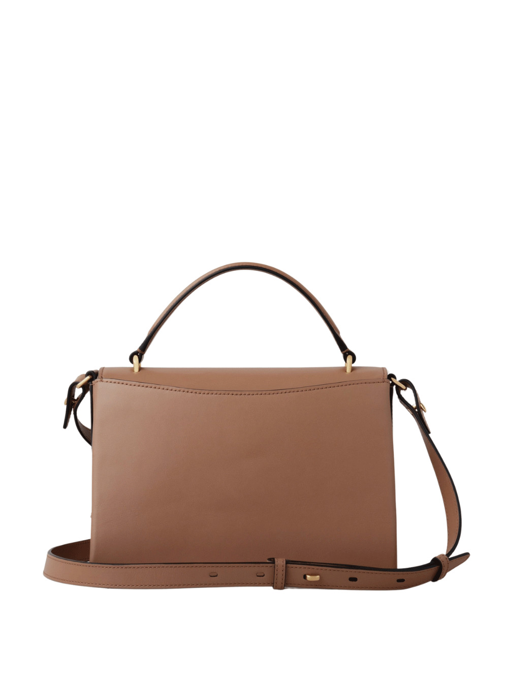 Lana Top Handle Sable High Gloss Leather - 2