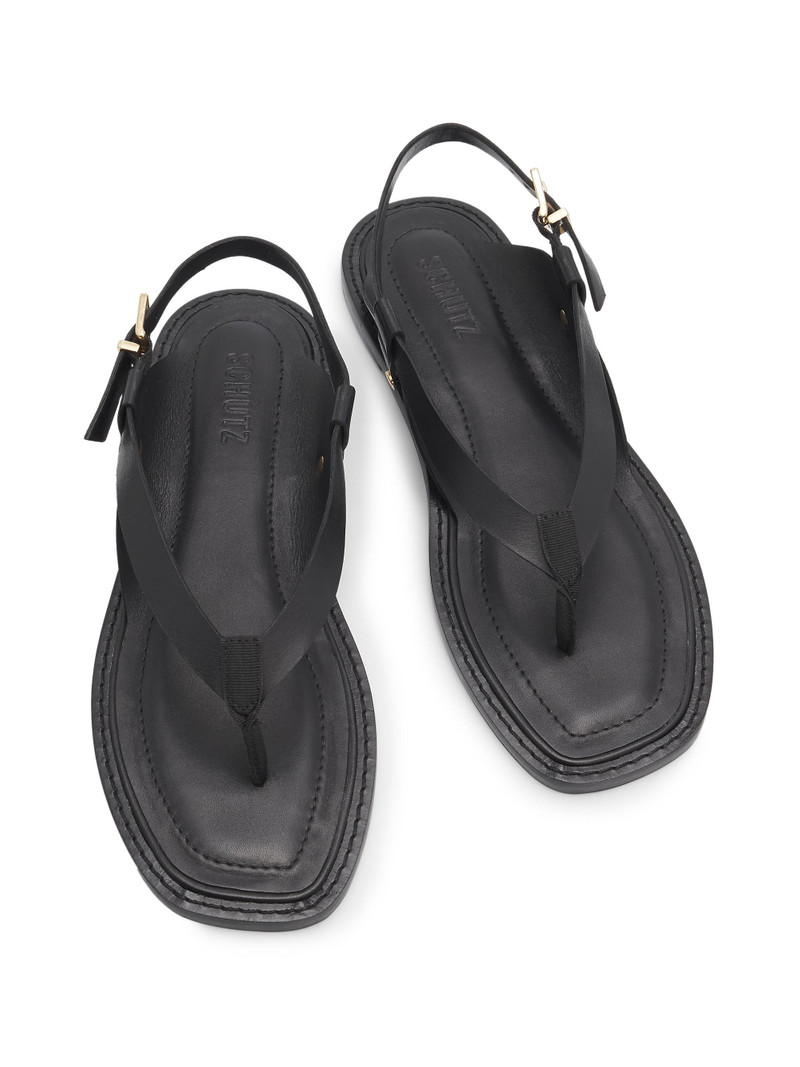 Women's Lorraine 25MM Leather Sandals - Black 4