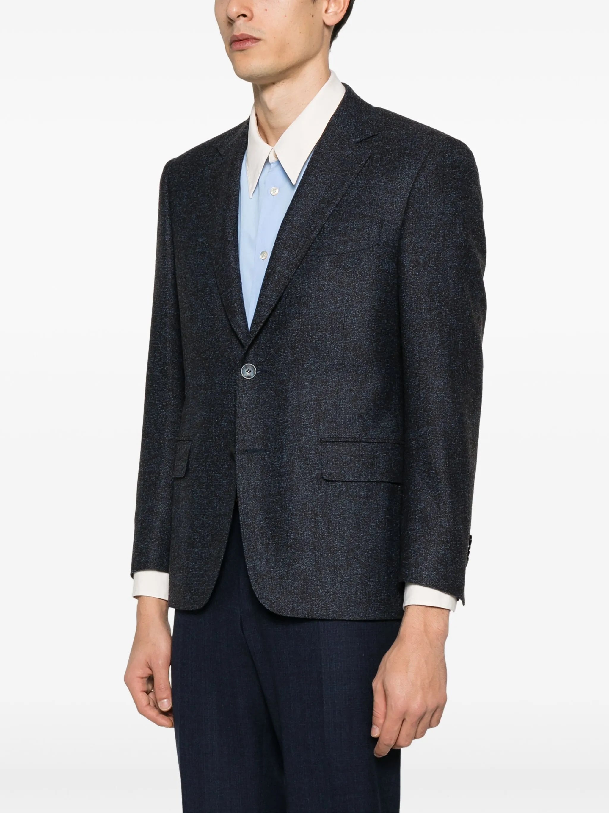 Mélange-effect Blazer - 4