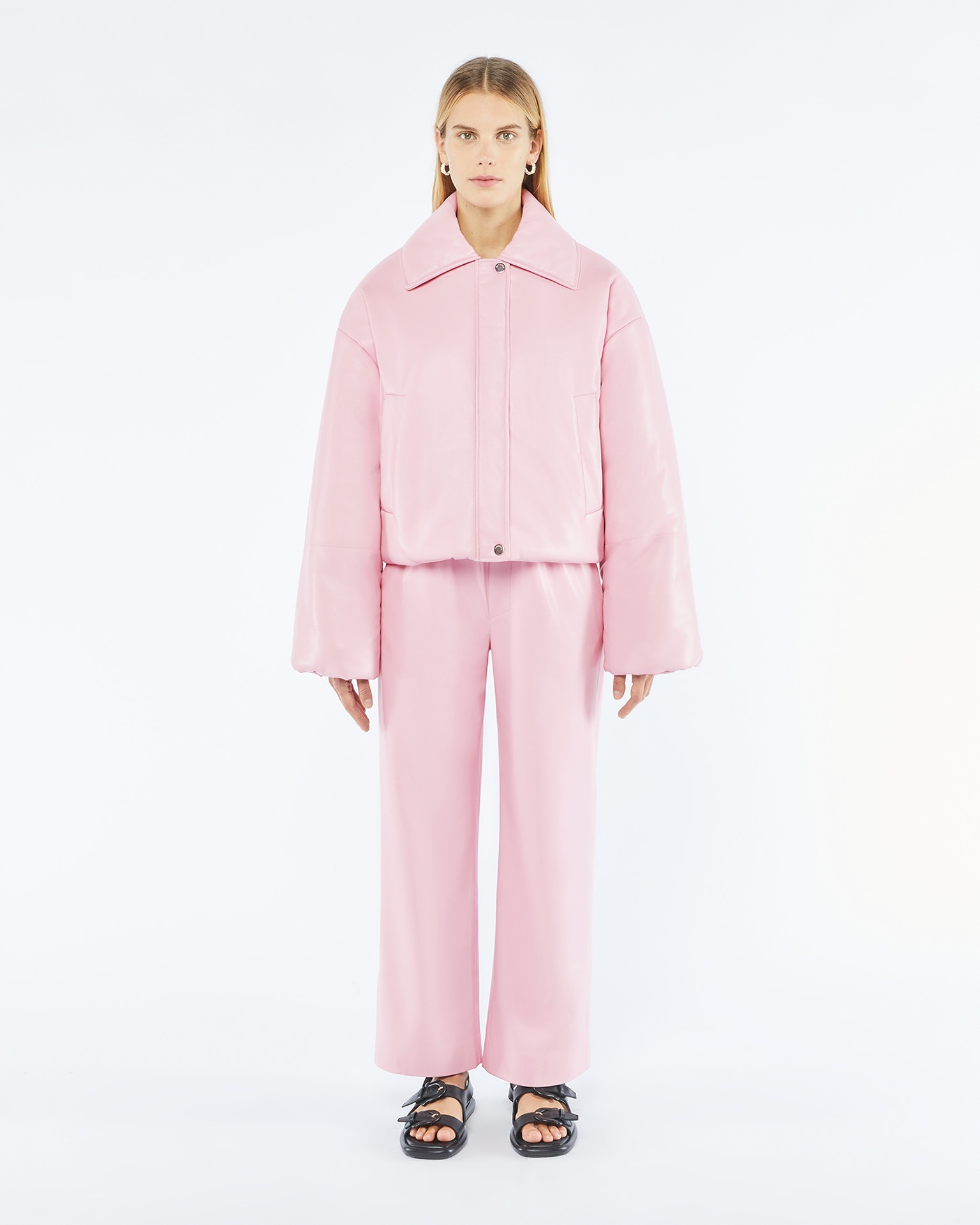 MADEE - OKOBOR™ alt-leather bomber jacket - Pink - 1
