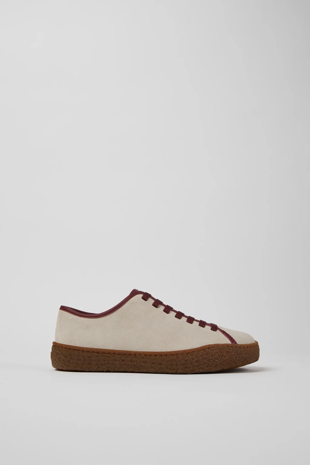 Peu Terreno Beige Suede and Leather Shoes for Women. - 1