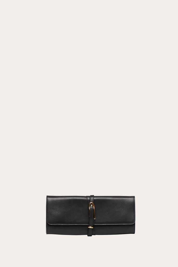 BELTED CLUTCH BLACK - 1