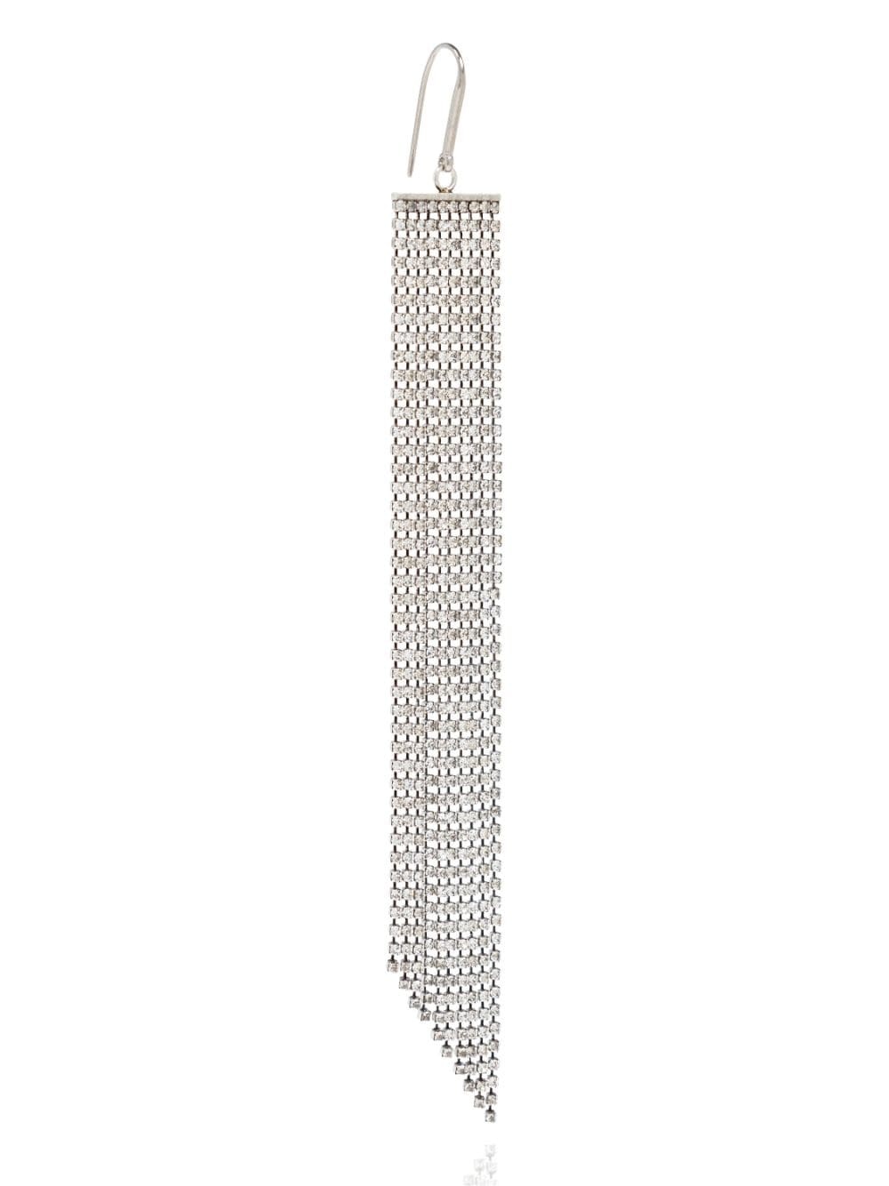 crystal-embellished pendant earrings - 4