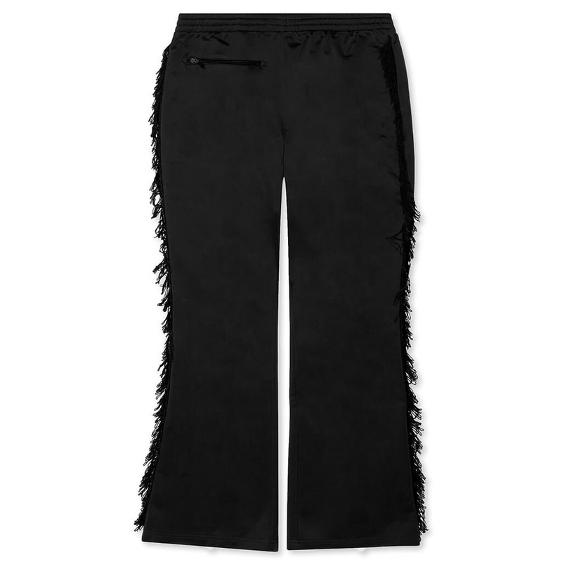 NEEDLES TRICOT JERSEY FRINGE TRACK PANT - BLACK outlook