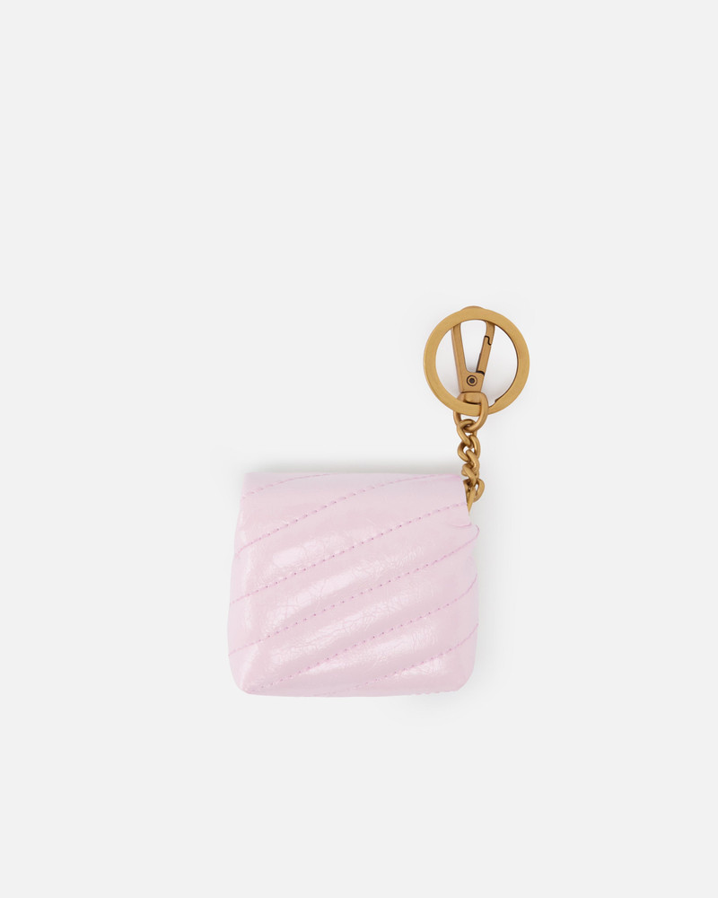 PINKO LOVE BAG PUFF AIRPODS CASE IN SHINY LEATHER outlook