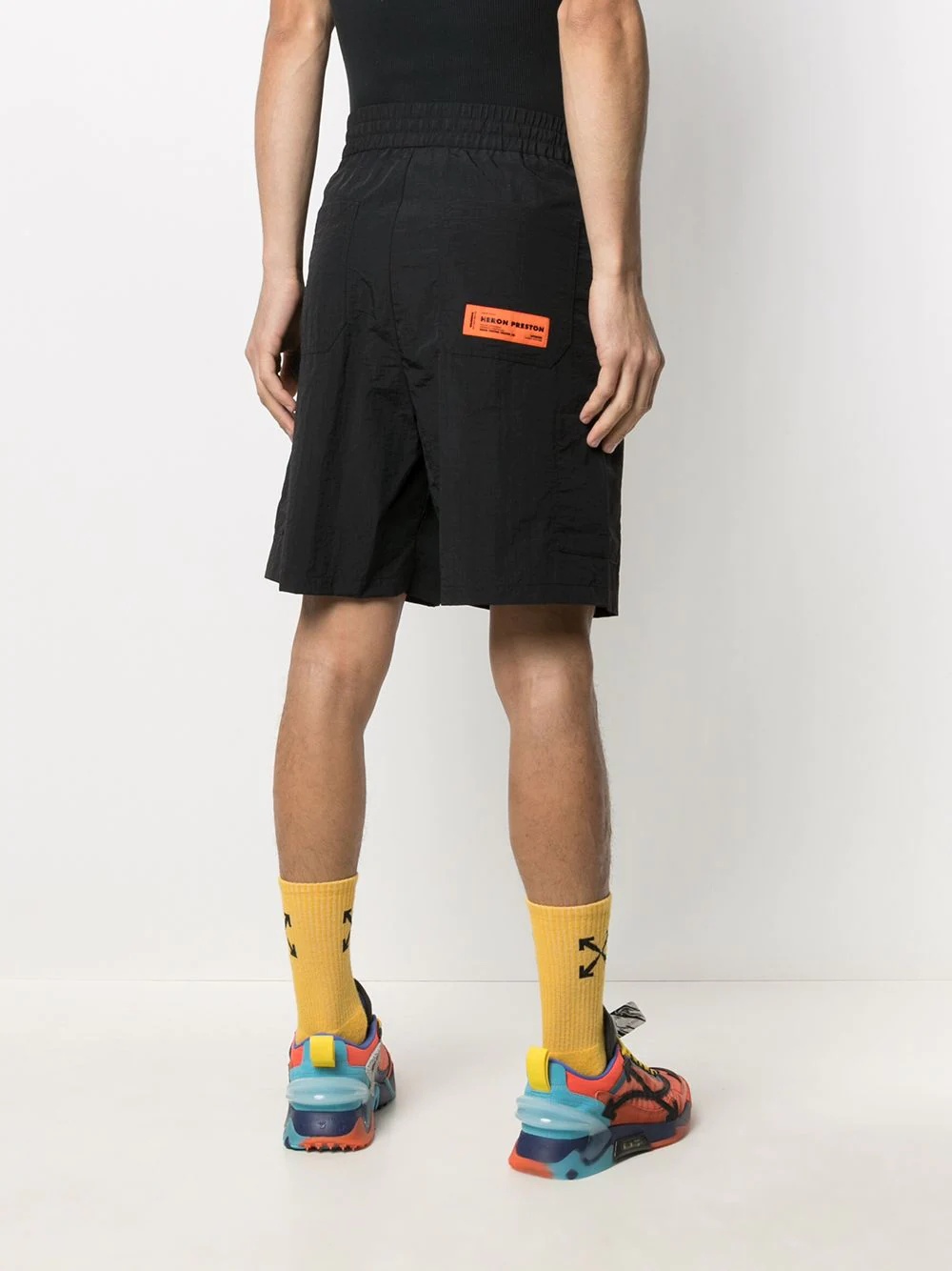 logo-patch track shorts - 3