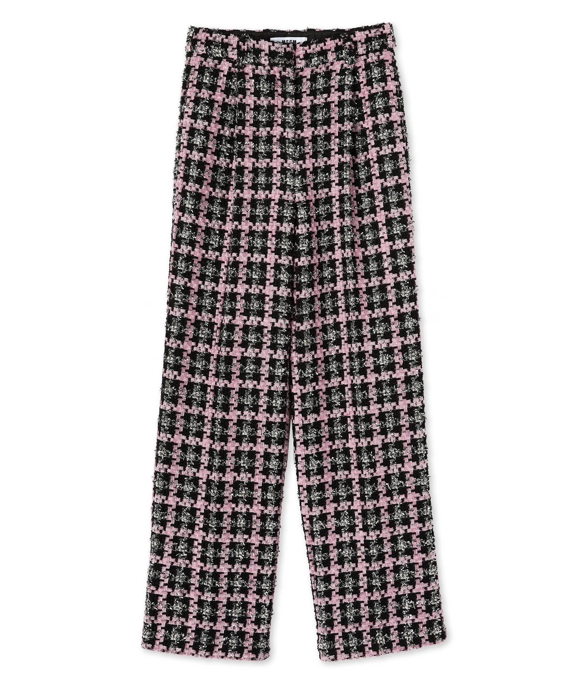 Trousers with "Lurex Check Tweed" motif - 1