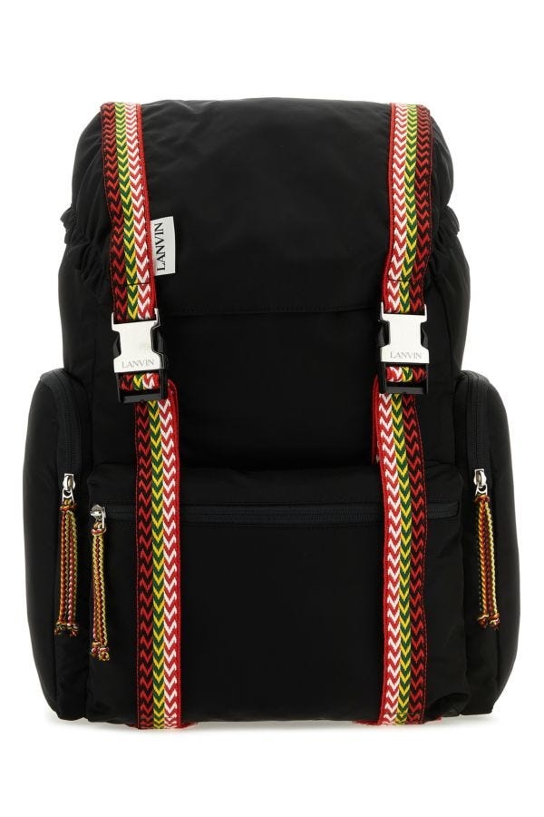 Black fabric Curb backpack - 1