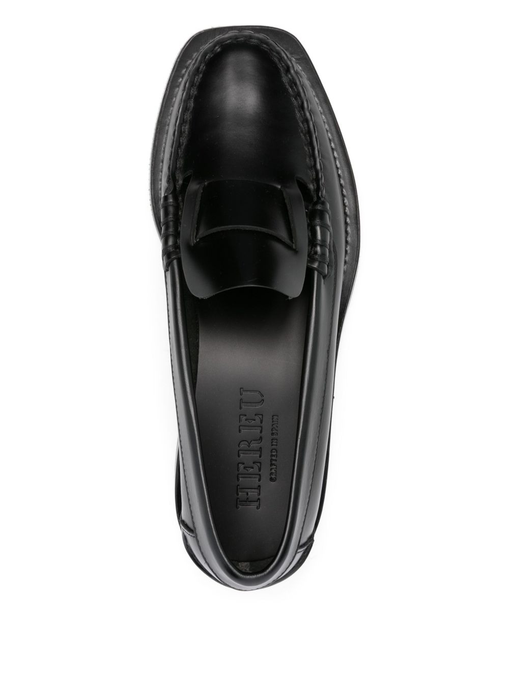 leather penny loafers - 4