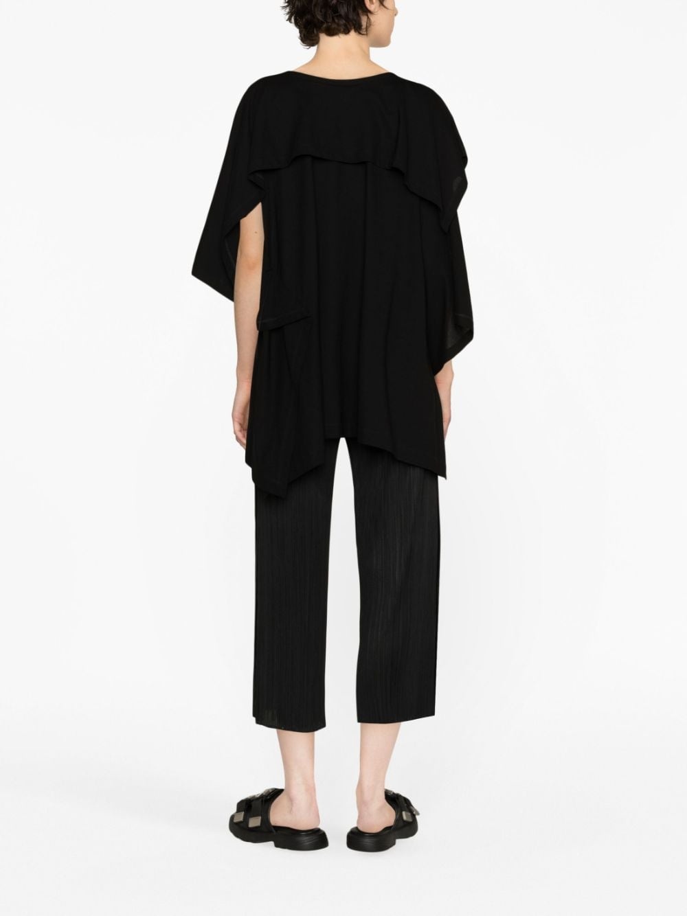 cropped pleated trousers - 4