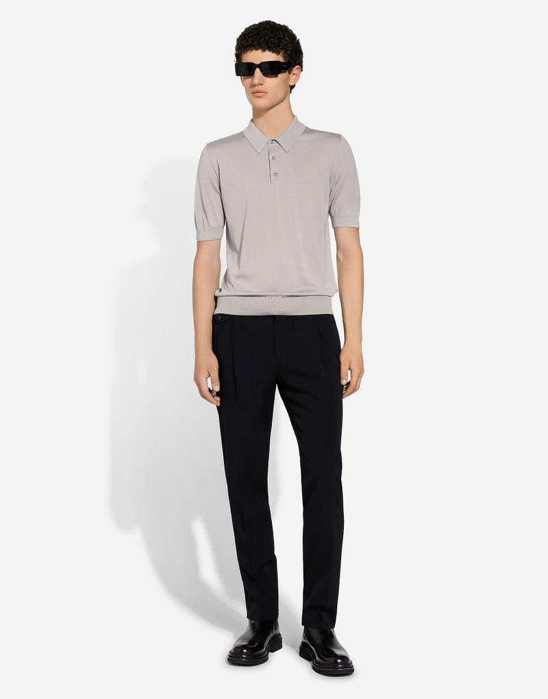 Dolce & Gabbana Cashmere and silk polo-shirt outlook
