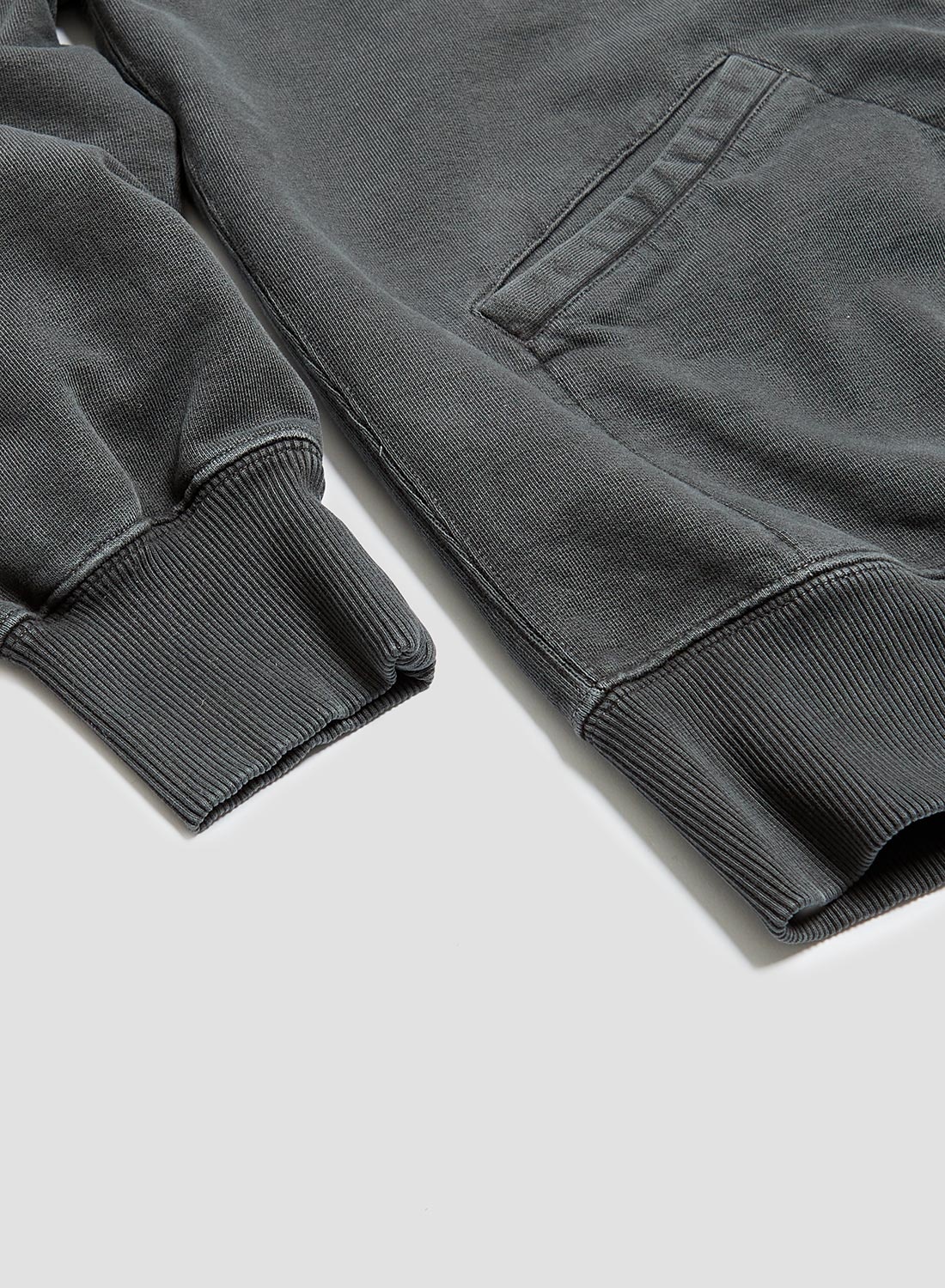 Embroidered Arrow Zip Hoodie in Black - 10