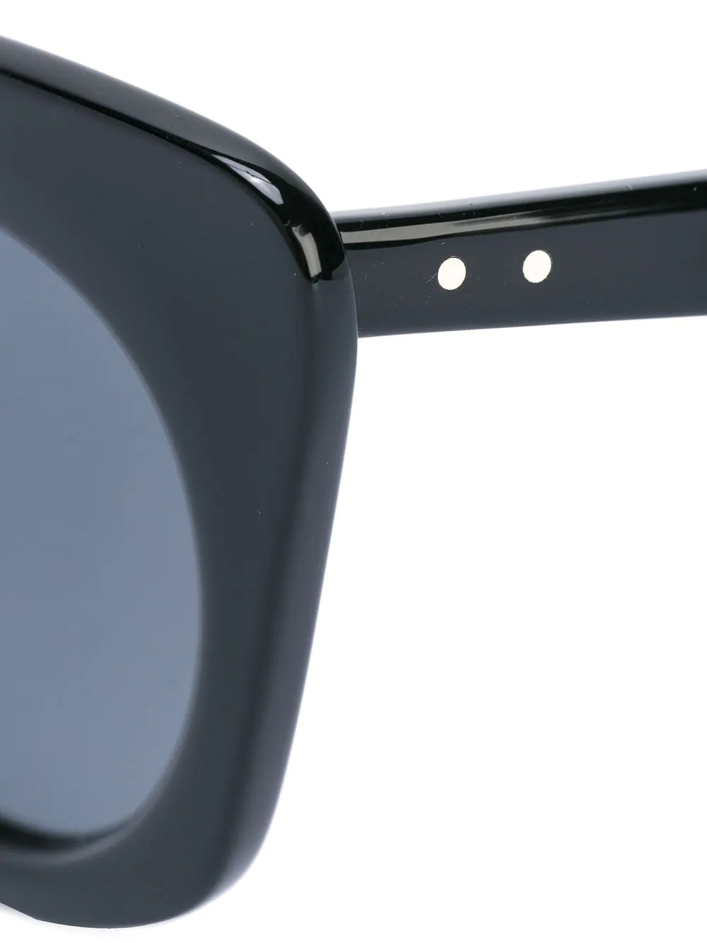 Black Sunglasses With Dark Grey Lens - 3