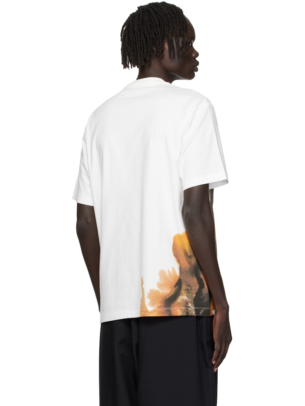 White AOP Short Sleeve T-shirt - 3