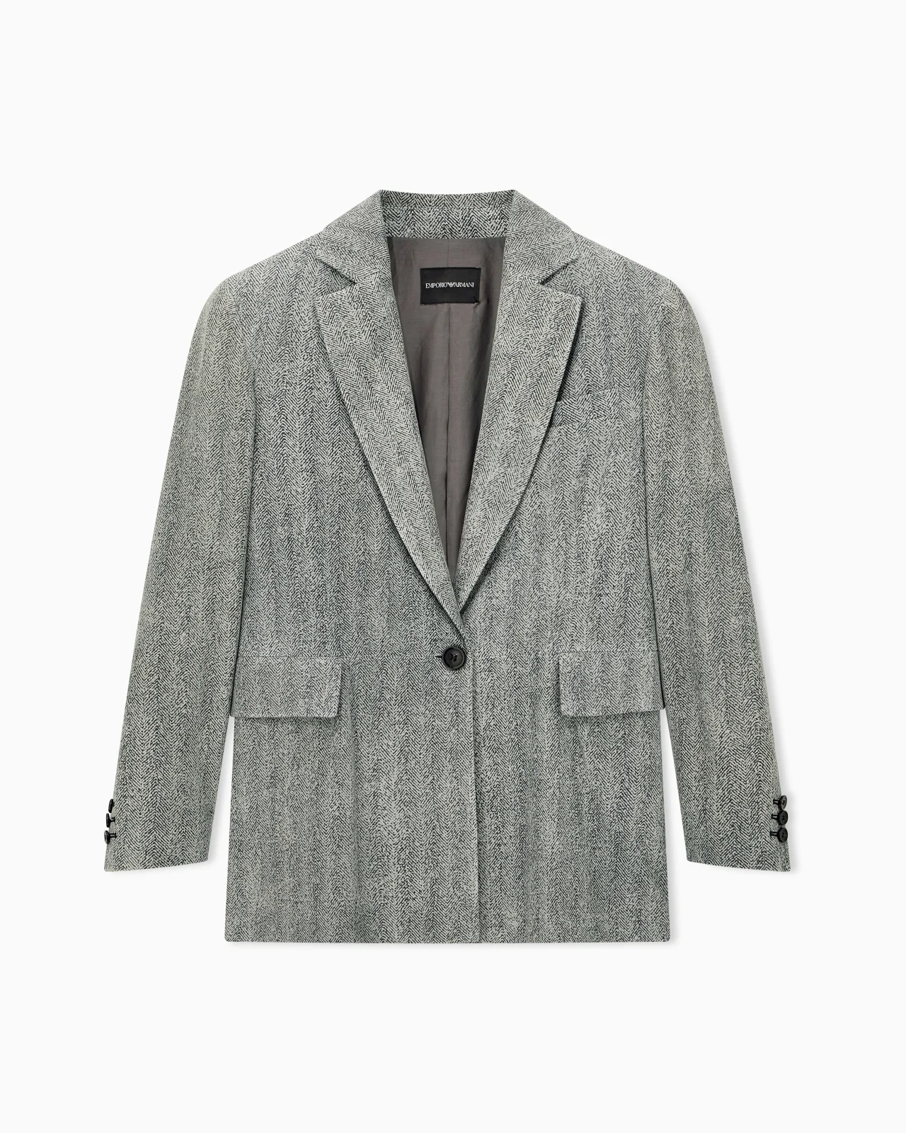 CHEVRON PRINT GOAT SUEDE BLAZER SIGNATURE CAPSULE - 1