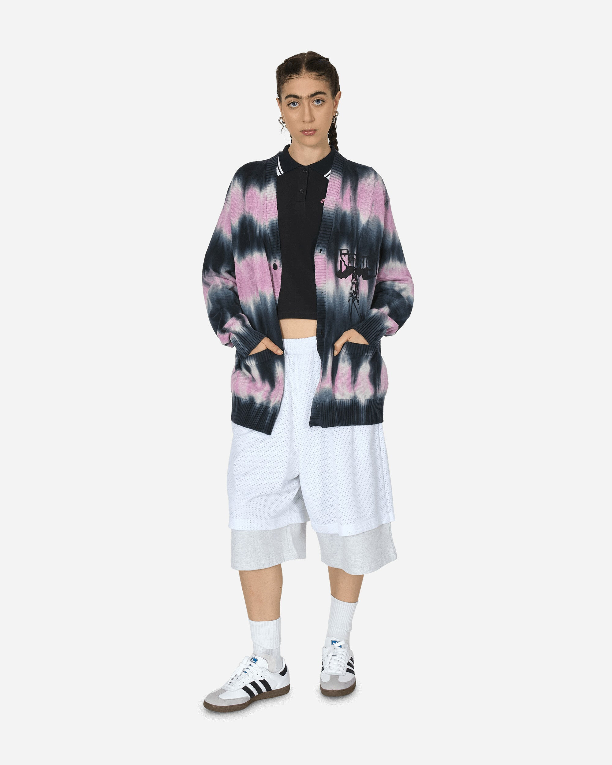 Bad As Mama Tie-Dye Cardigan Black - 4