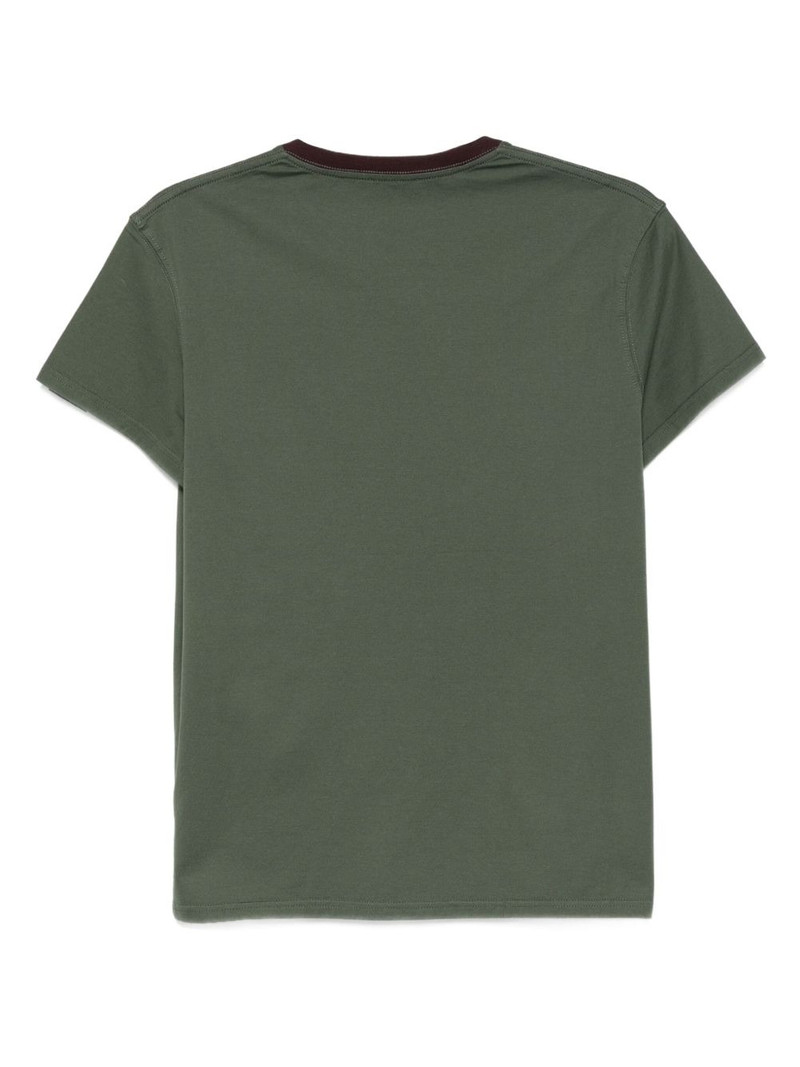MUGLER ribbed-trim T-shirt outlook