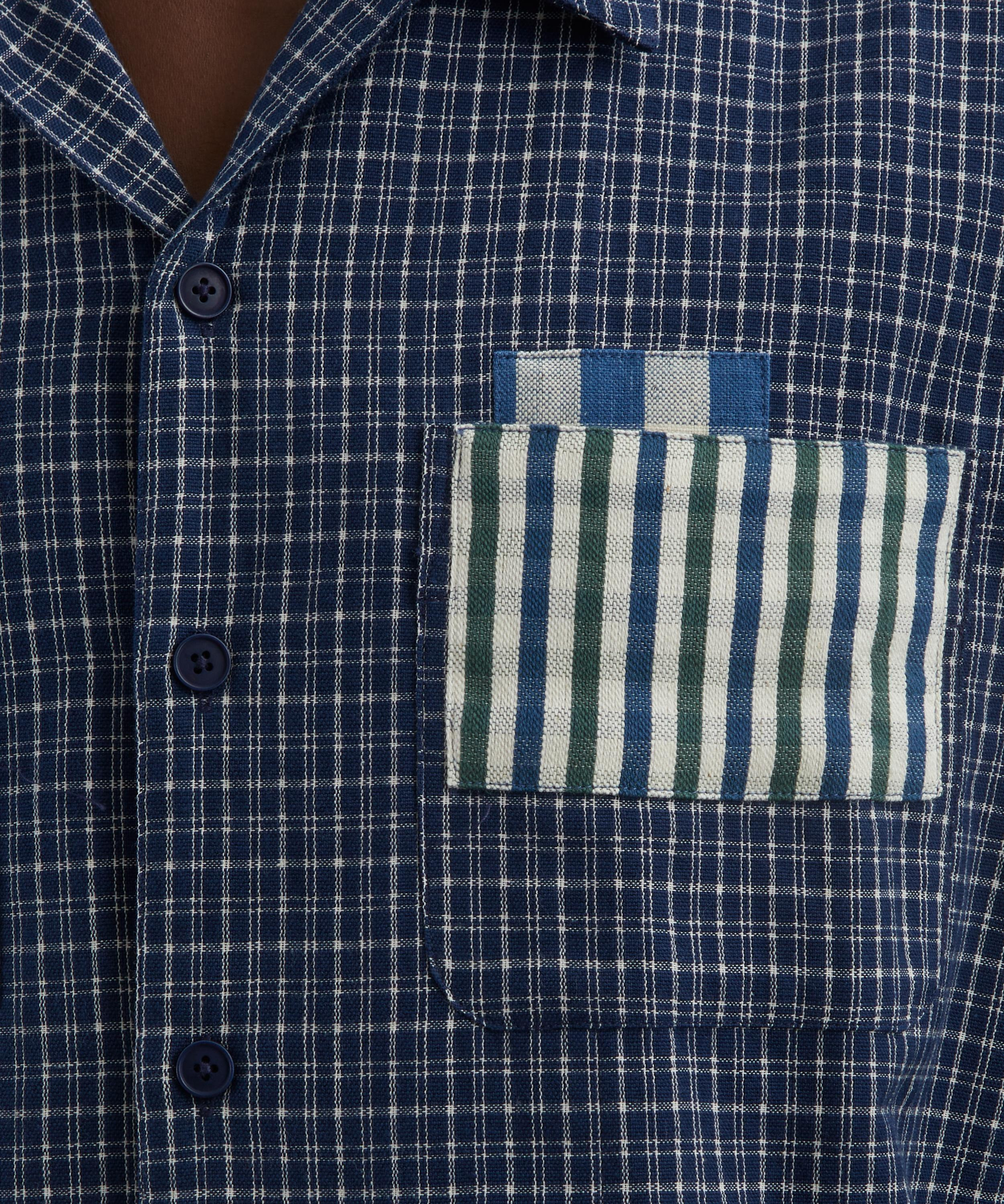PA Indigo Picnic Handloom Shirt - 5