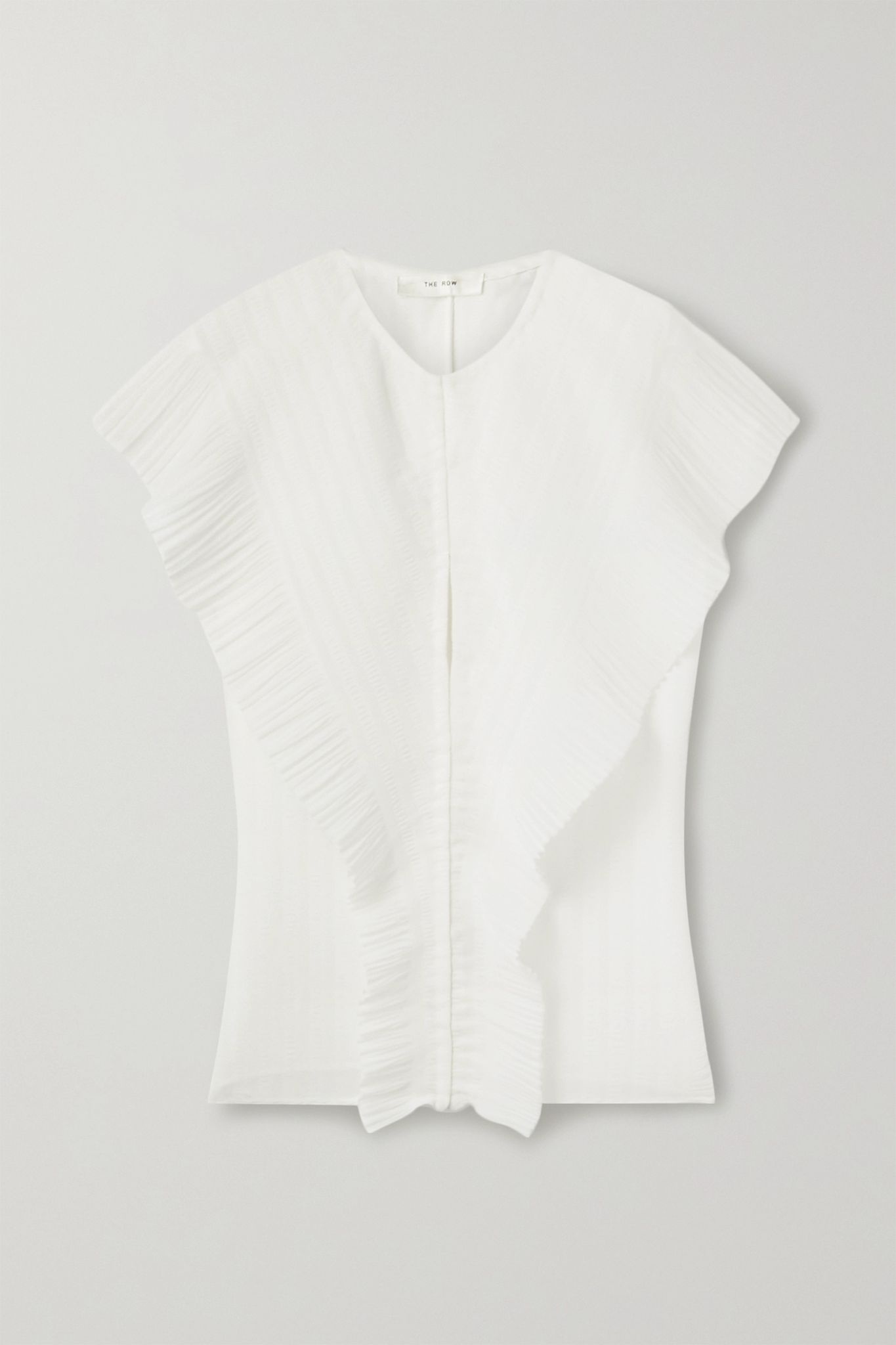 Wiola layered plissé-chiffon blouse - 1