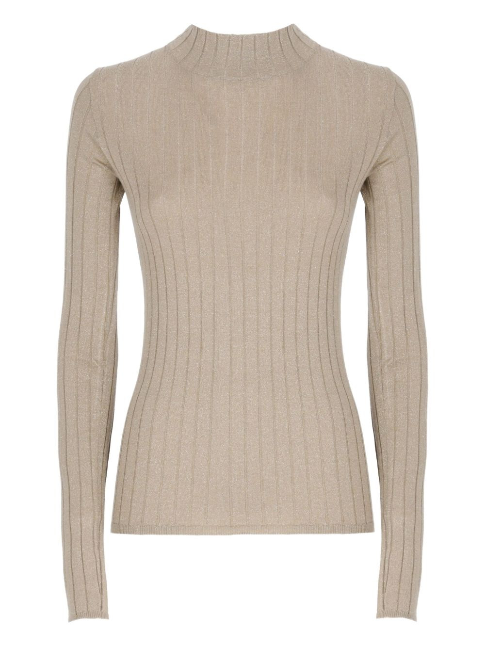 lurex ribbed sweater - 1