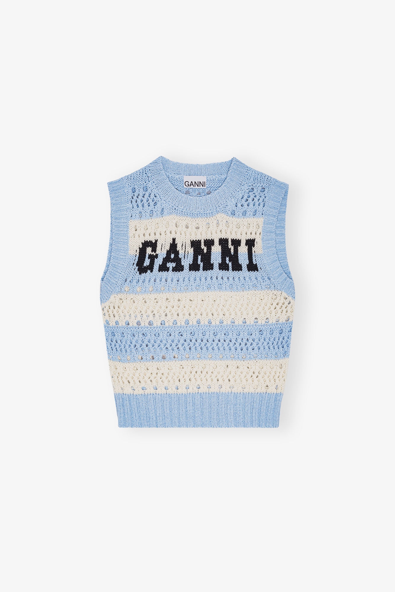LIGHT BLUE STRIPED VEST - 1