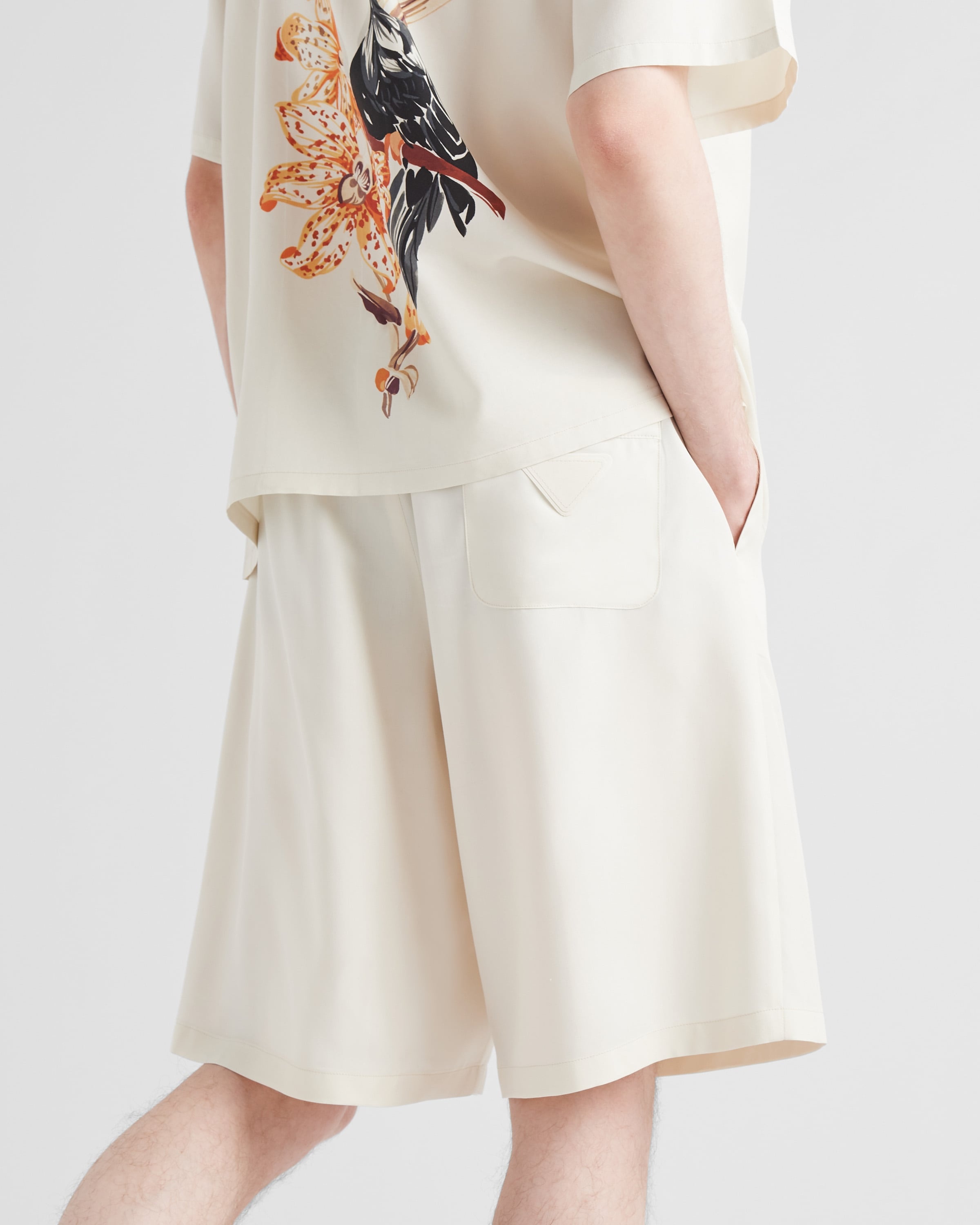 Silk Bermuda shorts - 4