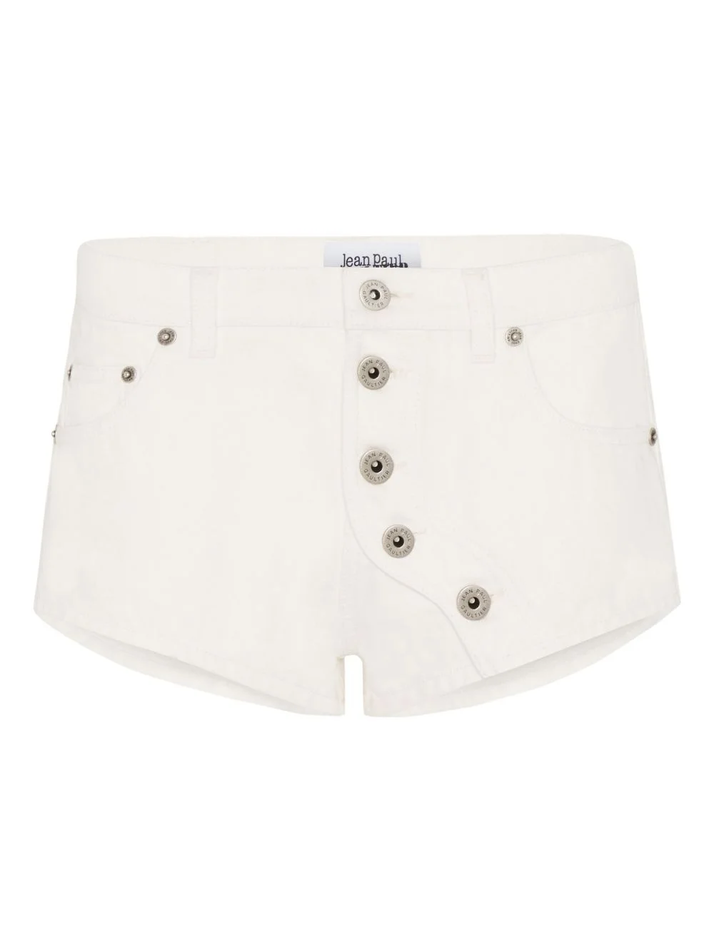 button-detailing mini shorts - 1