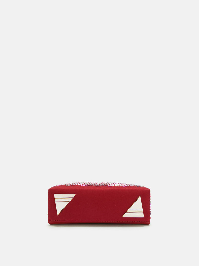 THE ATTICO ''SUNSET'' RED DEGRADÈ SHOULDER BAG outlook