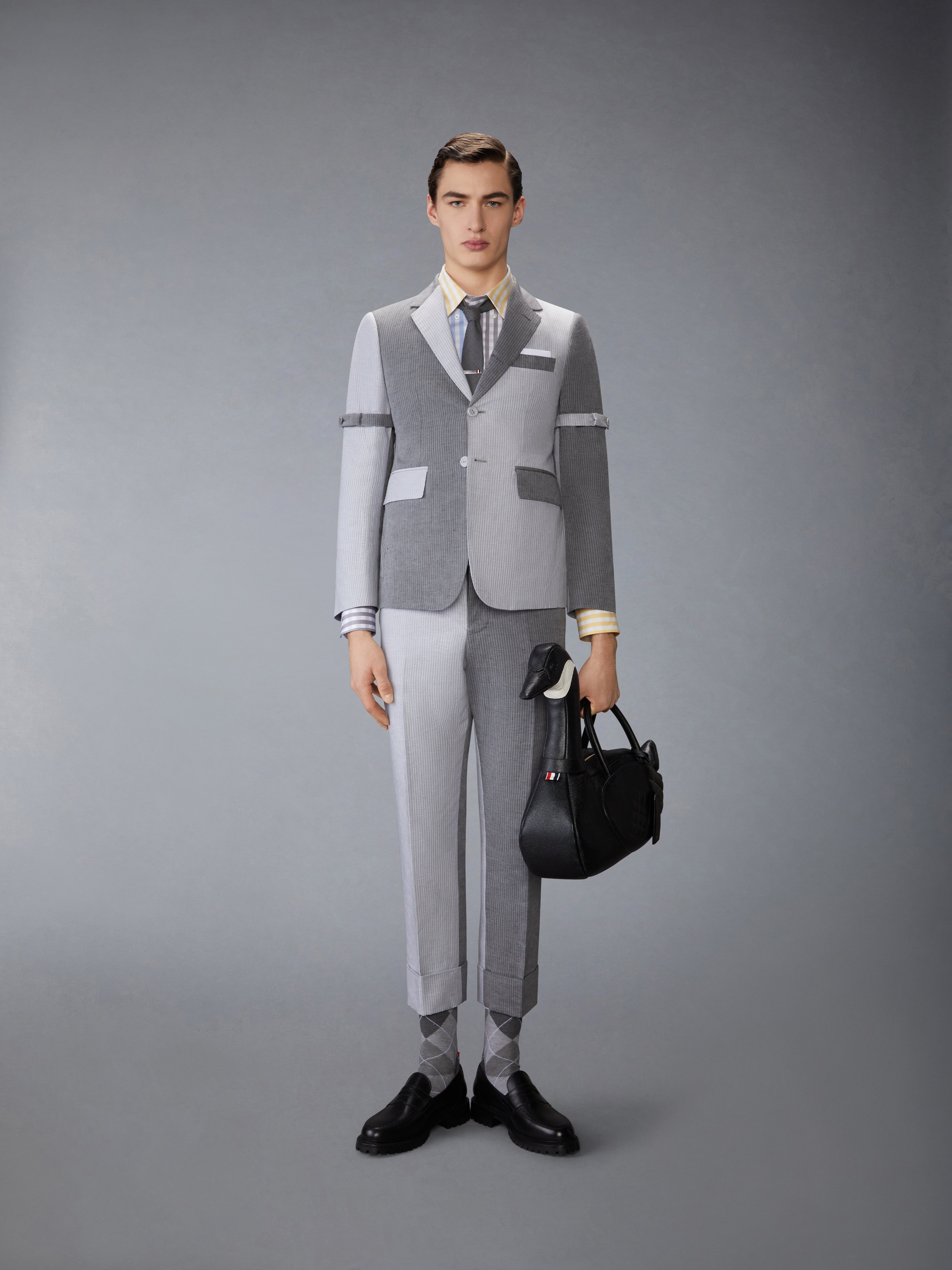 GINGHAM CHECK POPLIN FUNMIX SHIRT - 5