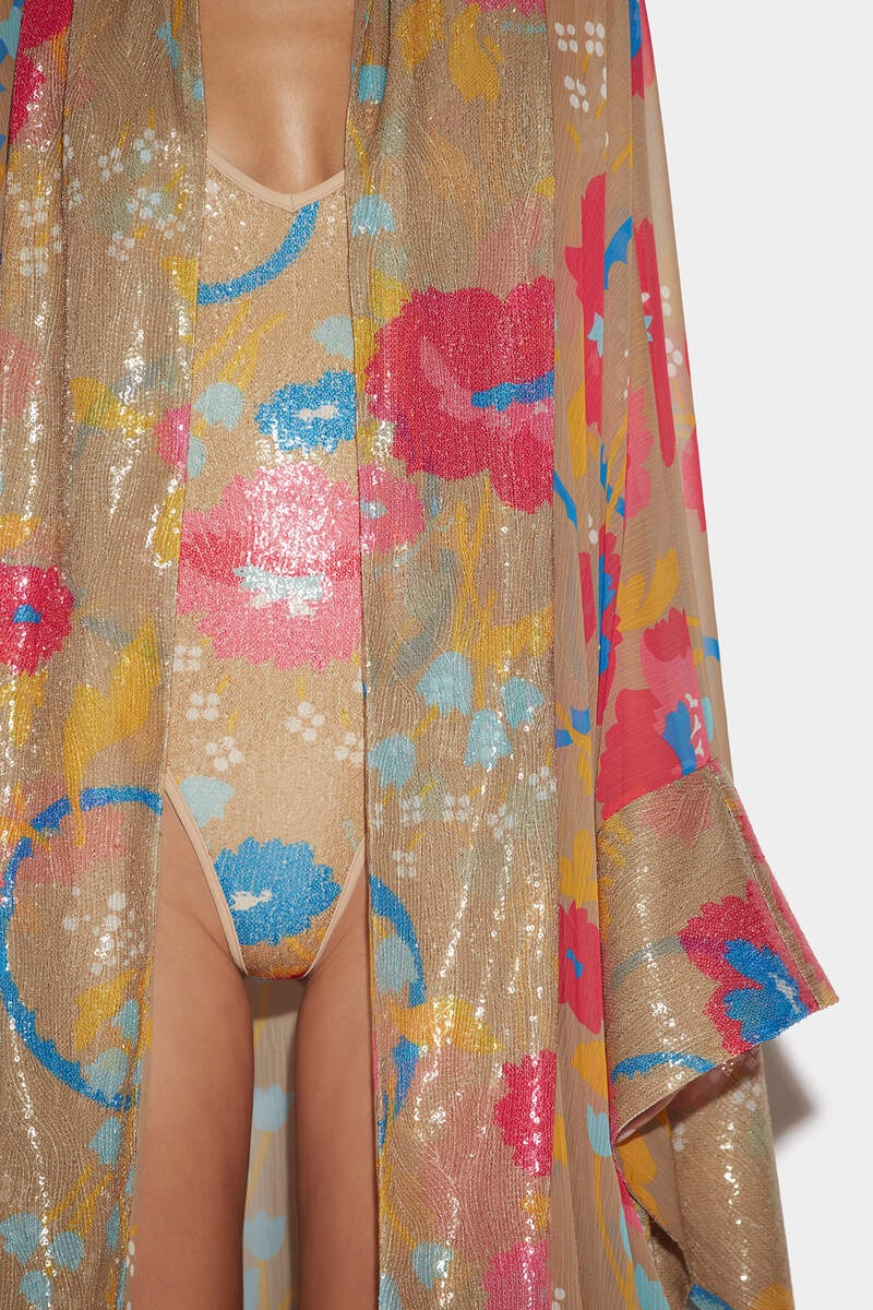 SEQUINS TULLE KAFTAN 6