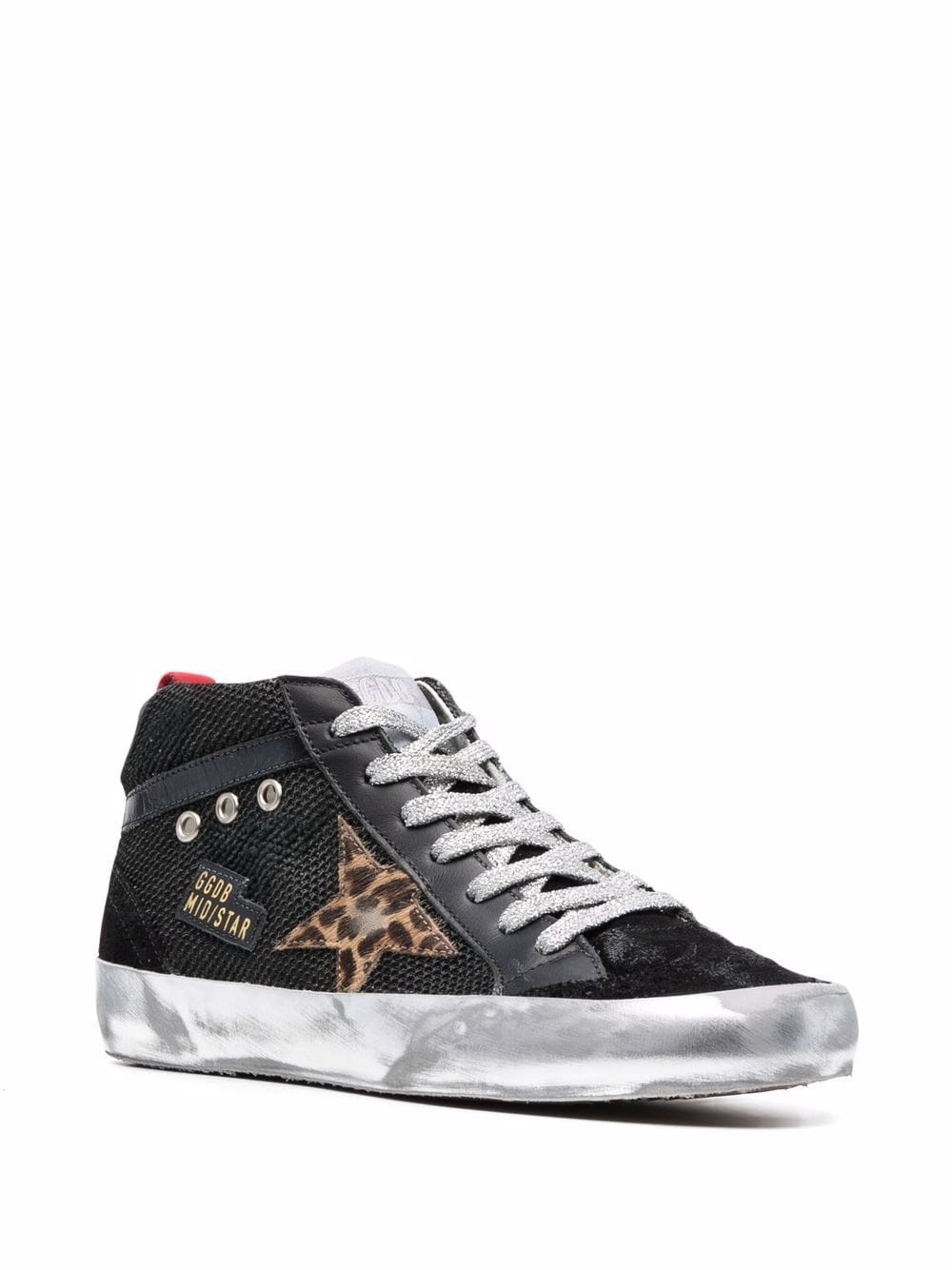 star-patch high-top sneakers - 2