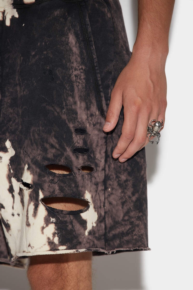 D2 REVERSE TIE&DYED LONG ARNOLD SHORT - 6