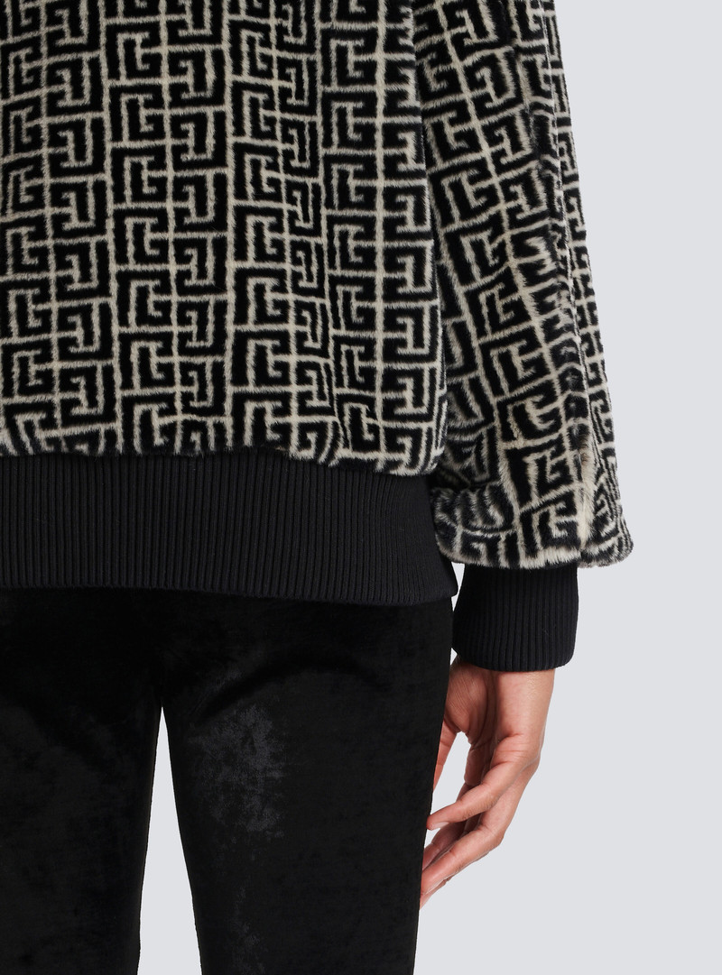 Balmain Wool jacket with monogram patterns | REVERSIBLE