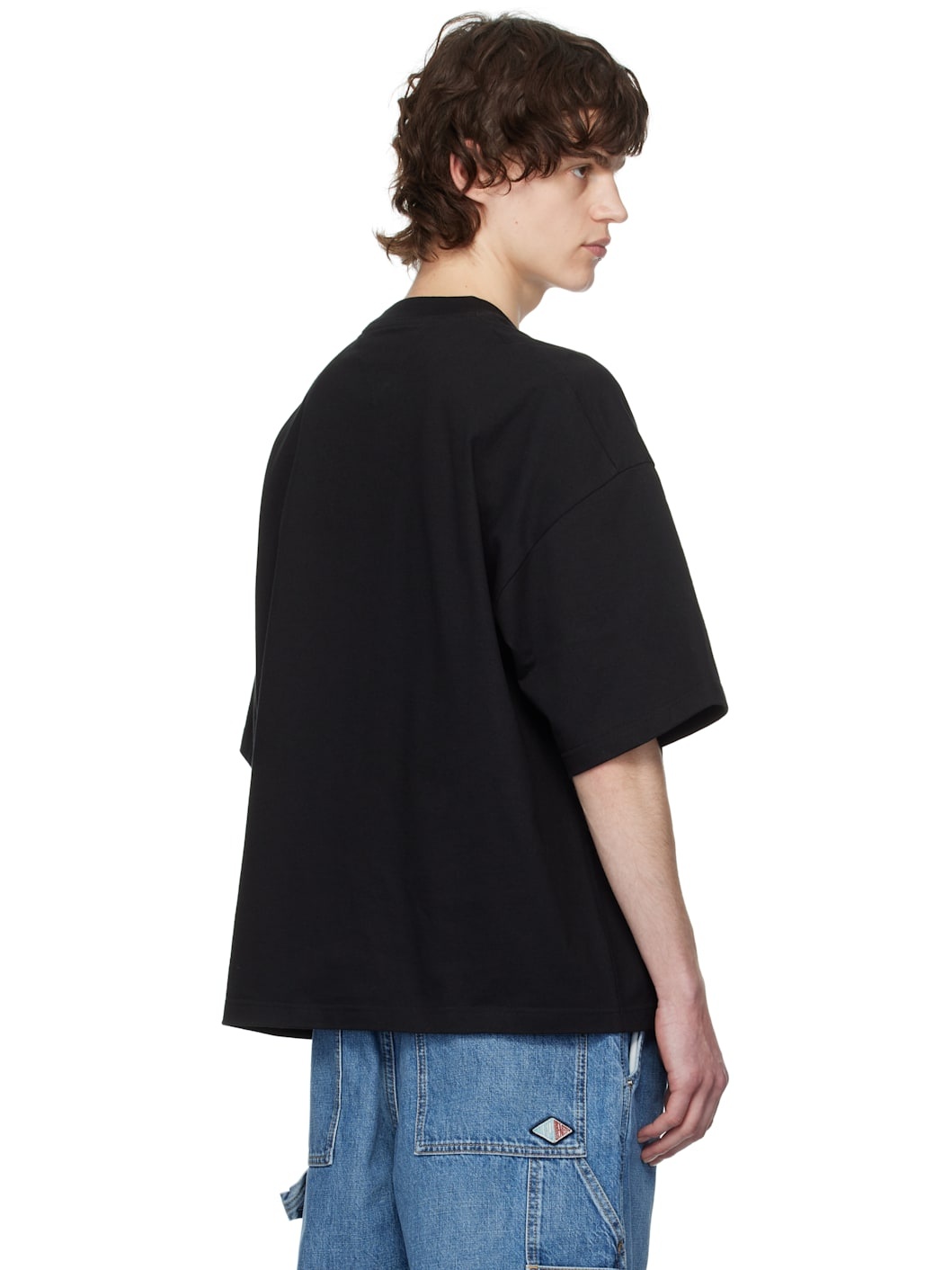 Black Soft Cotton Jersey T-shirt - 3