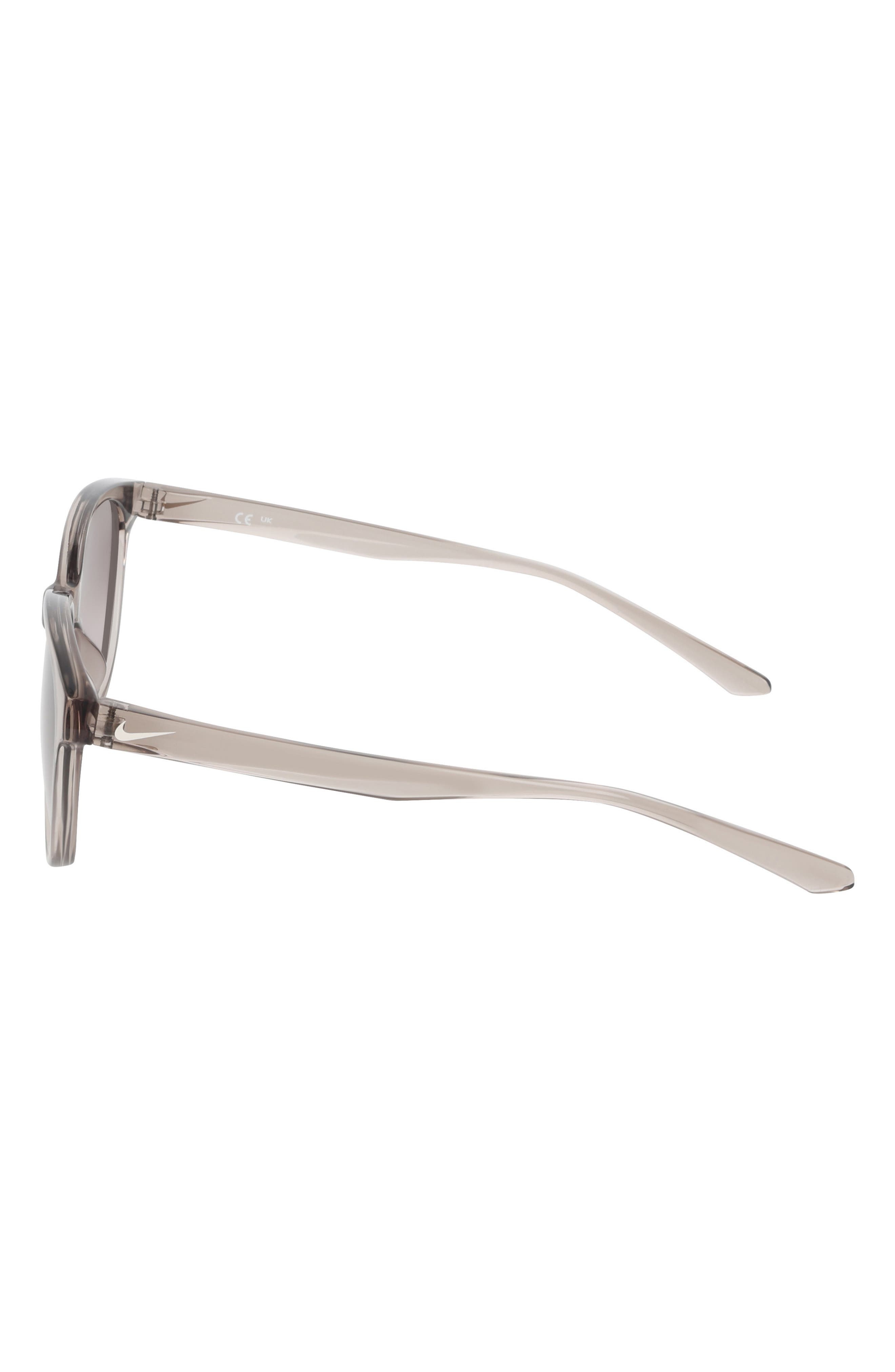 Nike Vital Trend 55mm Gradient Round Sunglasses in College Grey /Brown Gradient at Nordstrom - 6