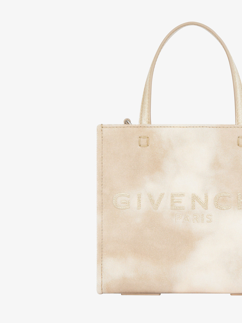 MINI G-TOTE SHOPPING BAG IN TIE AND DYE CANVAS 5