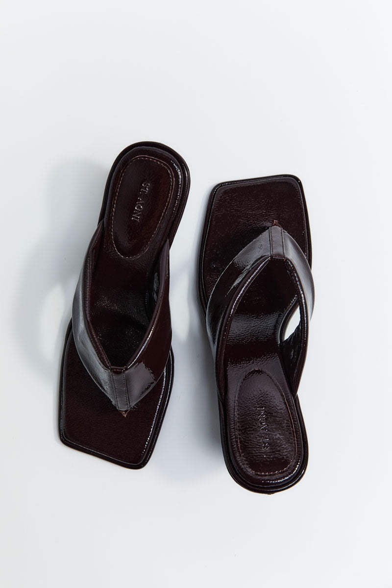 Soft Thong Contour Wedge - Patent Port - 5