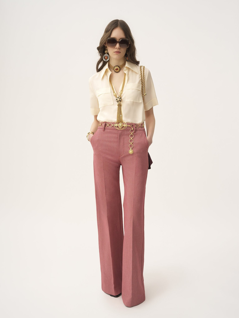 SHORT-SLEEVE BLOUSE IN CRÊPE DE CHINE 3