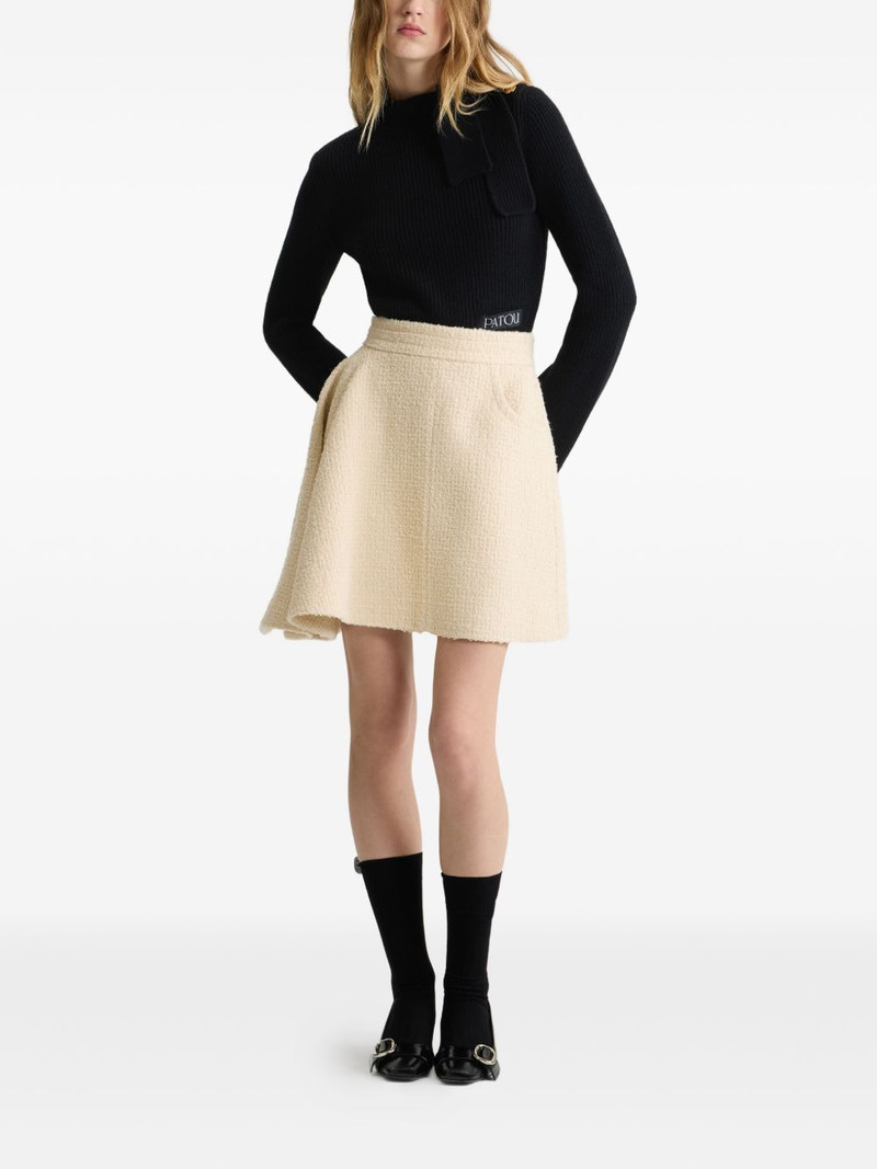PATOU scarf-collar sweater outlook
